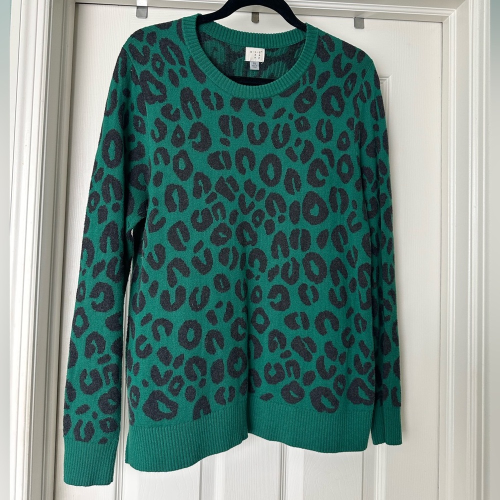Leopard print sweater